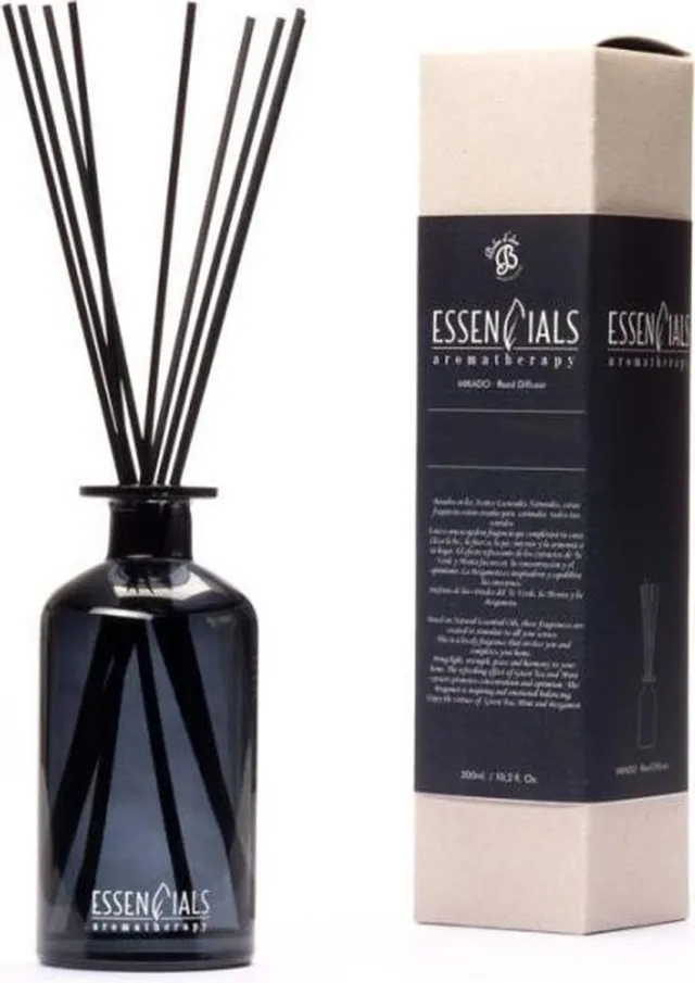Boles D'olor Essencials Geurstokjes 300 ml - Yuza, Pomelo Rosa y Cedro - Yuzu, Roze Grapefruit en Ceder transparant - Blauw