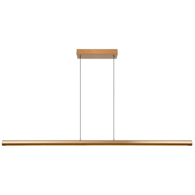 Lucide aluminium dimbare LED hanglamp 140x8 cm - brons