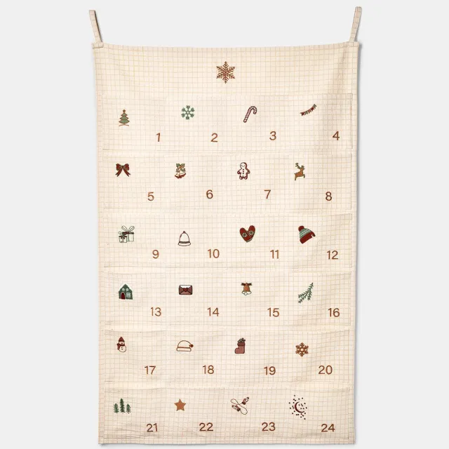 Loberon Adventskalender Minsi bruin/crème
