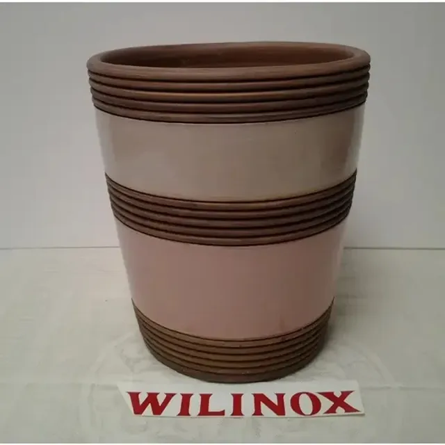 Wilinox Siervaas TTC 1048 B Roos omtrek 21 cm hoogte 25 cm