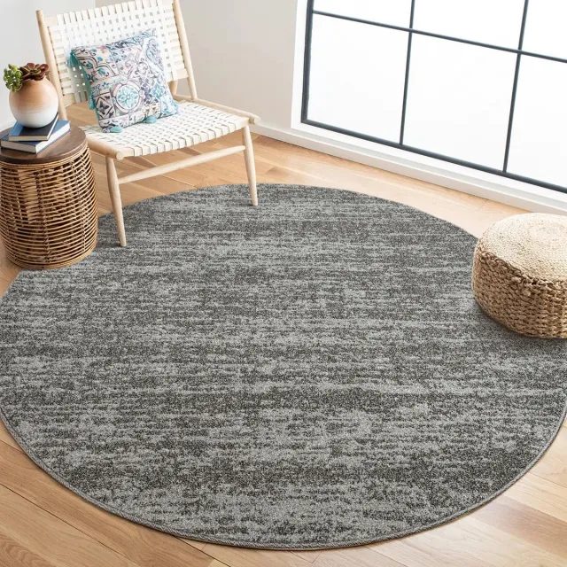 Muratap Relax Oslo - Laagpolig Effen Vloerkleed - Rond - Modern Tapijt - Grijs- 200 CM Ø