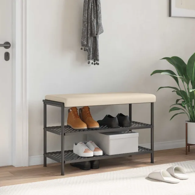 vidaXL Bankkussen Microvezel Beige Diepte 35 cm