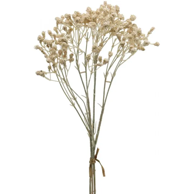 Viana Gypsophila kunstcrème gypsophila 46cm bos van 3 stuks Beige