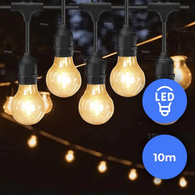 Fonkel 10m Arena Pro Prikkabel - Warmwit - Druppel Effect Lampjesslinger - Lichtsnoer - Sfeerverlichting Buiten en Binnen - Feestverlichting