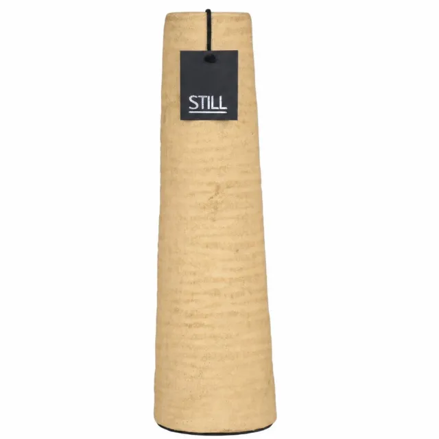 STILL Hoge geribbelde vaas - Butter - 50x14 cm