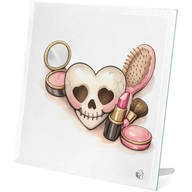 Mr Cadeautjes Glasframe 20 x 20 - design Beauty-items in een retro salonsetting met een ondeugende tw | cadeau Wit