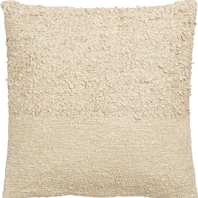 Goossens Sierkussen Sousa - beige - stof stof fijn geweven beige