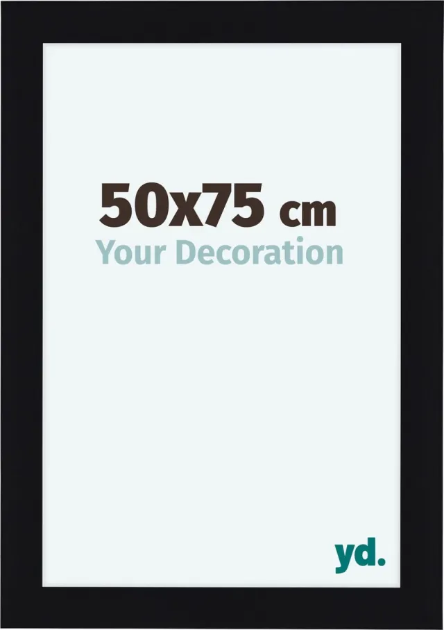 yd. Your Decoration - Fotolijst 50x75 cm - MDF - Zwart Hoogglans - Como