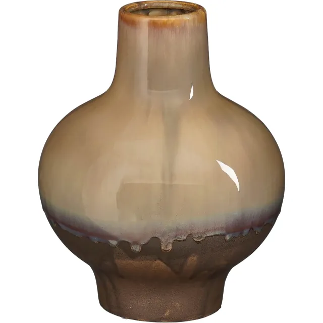 Goossens Vaas Jacy - paars - keramiek - 20 x 25 x 20 keramiek paars