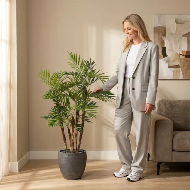 maxifleur Kunstplanten Parlour Kunstpalm Deluxe 120cm Groen
