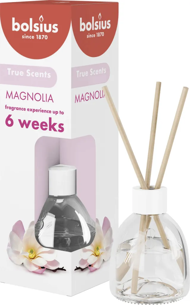 Bolsius True Scents geurdiffuser magnolia roze