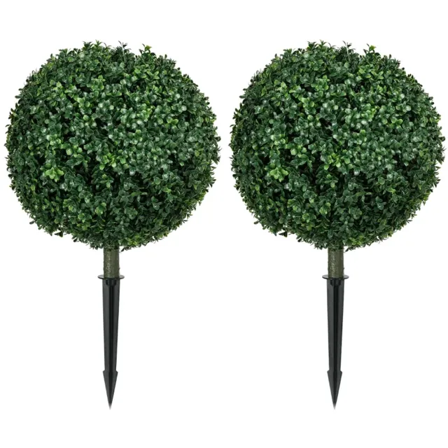 ZYLARO Kunstbuxus - Set van 2 - Realistisch - Weerbestendig - Onderhoudsarm - 70 cm Groen