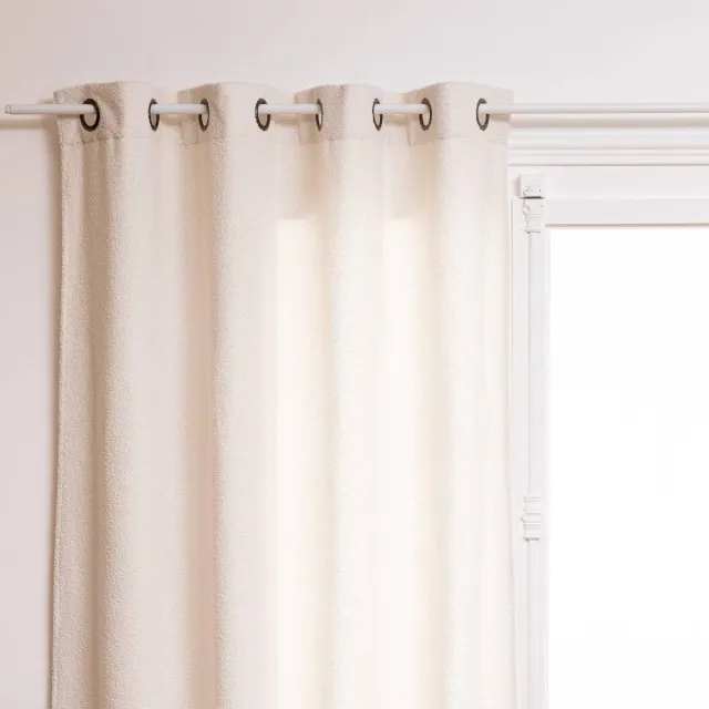Atmosphera Créateur d'intérieur® JAIKO-gordijn van bouclé Blanc