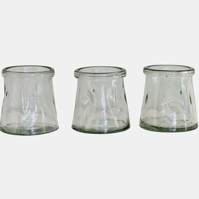Loberon Windlichtje set van 3 Gravière helder