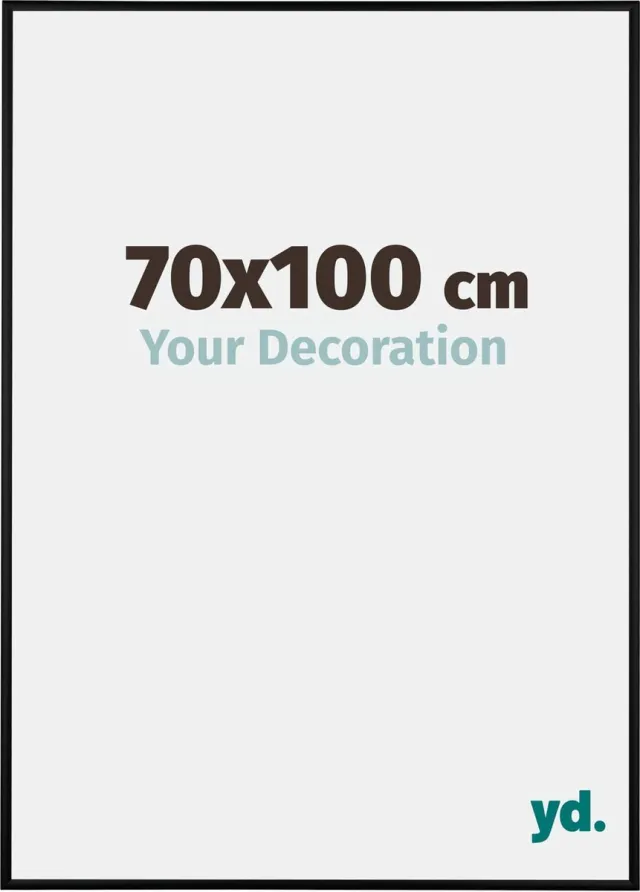 yd. Your Decoration - Fotolijst 70x100 cm - Aluminium - Zwart Mat - Kent