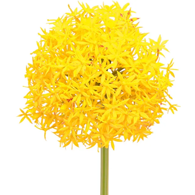 Viana Allium Gele Bloem Kunstui 80cm Ø14,5cm 2st geel