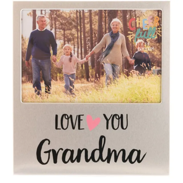 Cheerfull , Aluminium fotolijst, 'Grandma' zilverkleurig