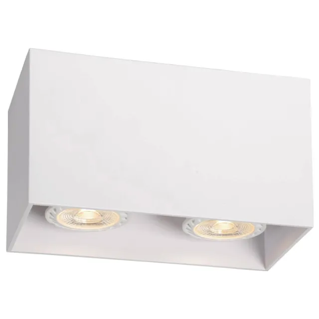 Lucide dimbare opbouwspot GU10 16.5x8 cm - wit
