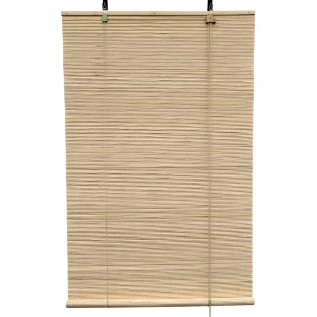 Barori Bamboebaas® bamboe rolgordijn Luca - Naturel - 140x160 cm - Natuurlijke look - Zonwerend - Duurzaam bamboe - Lichtdoorlatend - Geschikt voor binnen en buiten - Eenvoudige montage