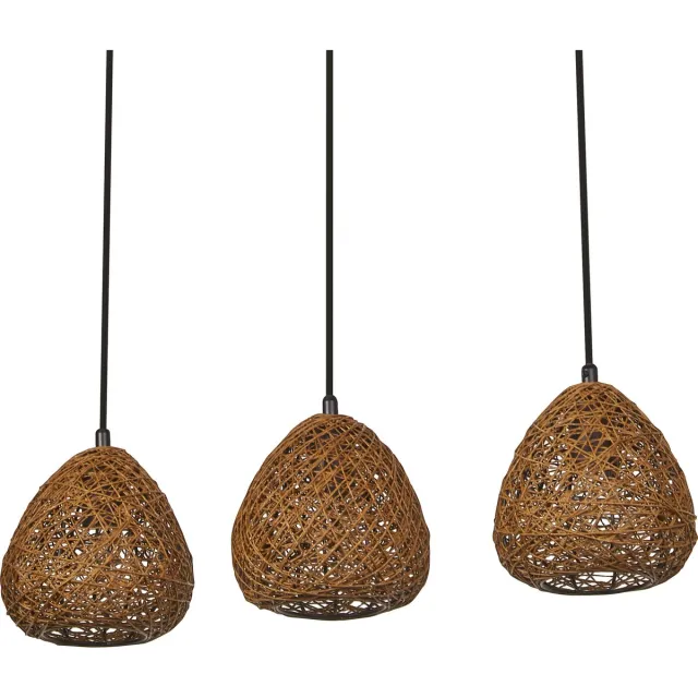 Osram Decor Paper Drop LINEAR decoratieve hanglamp met papieren kap, 3-lichts, met E27-versie, van papier/metaal, IP20, beige