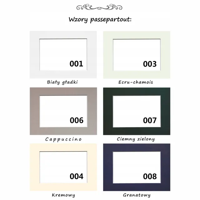 FOTKOM Passe-partout 10x15 cm - Op maat gesneden fotolijst Diverse kleuren beschikbaar