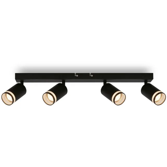 B.K.Licht Briloner Rub - Plafondspot - 2832045 - Draaibaar - Acryl toepassing - 56 x 6 x 16 cm - Zwart