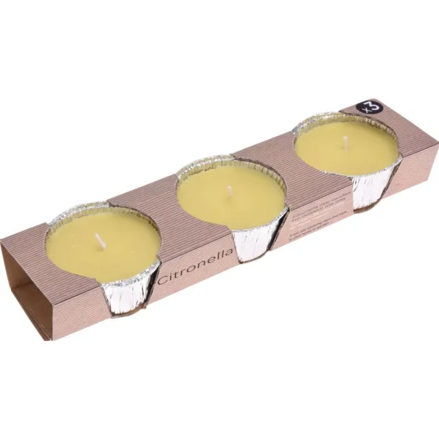 L28 Citronella kaars in folie cup geel