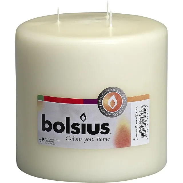 Bolsius Mammoetkaars - 150/150 mm - 2 stuks - Ivoor