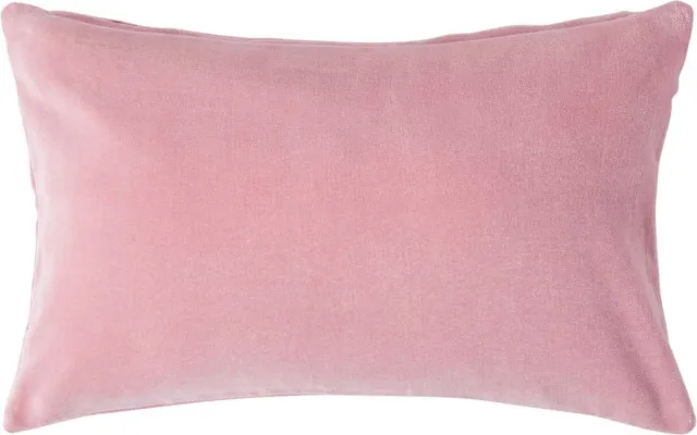 Homescapes Roze Fluwelen Kussenhoes 30 x 50 cm