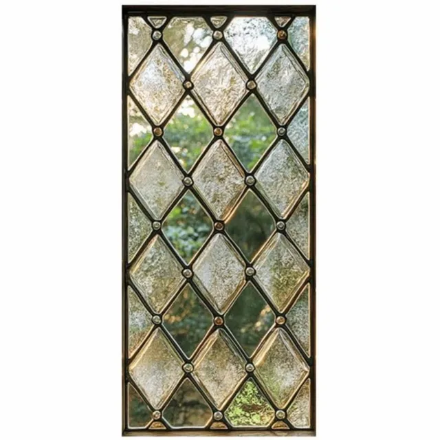 Nosheir Set van 2 raamfolies – Transparante, statisch hechtende glasfolie van pvc; geschikt voor woonkamers, slaapkamers, badkamers en keukens. Zowel stijlvol als praktisch – een ideale decoratieve folie voor uw huis – 45 x 100 cm