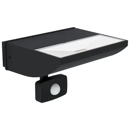 Eglo Buitenwandlamp Sorronaro - Zwart - Warm Wit - 10,5w - Met Sensor Black