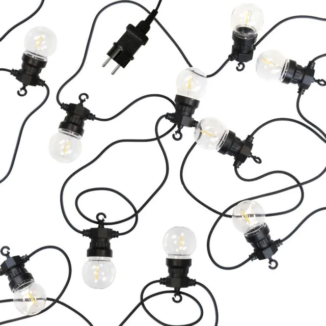 Pro Garden Lichtsnoer Met 10 Led Filament Lampen - Voor Buiten