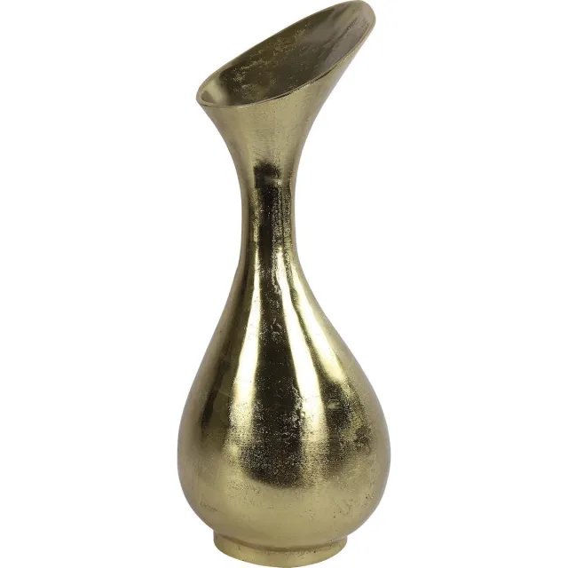 Countryfield Vaas - Gina - Goud - Aluminium - Ø 23cm x 60cm - Bloem vaas