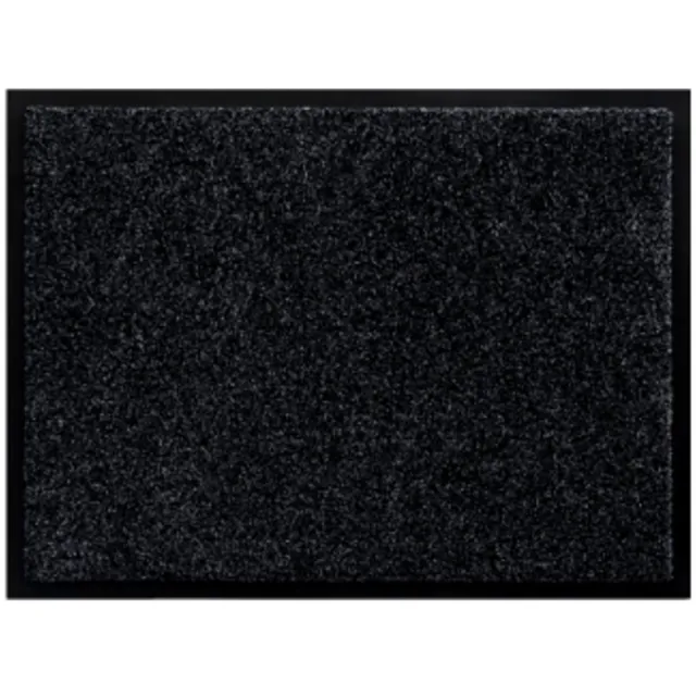 Wovar Schoonloopmat Zwart 80 x 120 cm - Deurmat Dikte 9.5 mm