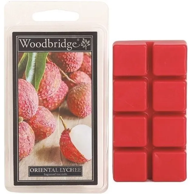 Woodbridge wax melts oriental lychee voor geurbrander/oliebrander waxbrander waxburner rood