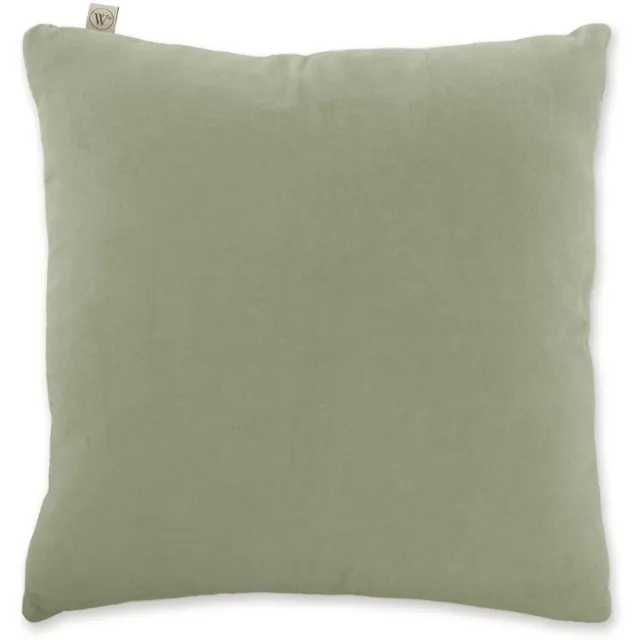 Walra Sierkussen Soft Leaf - 50x50 - Groen - 100% Katoen (BCI)