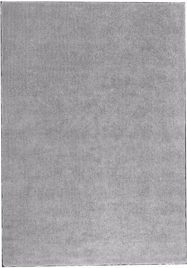 Beliani DEMRE - Shaggy vloerkleed - Lichtgrijs - 160 x 230 cm - Polyester