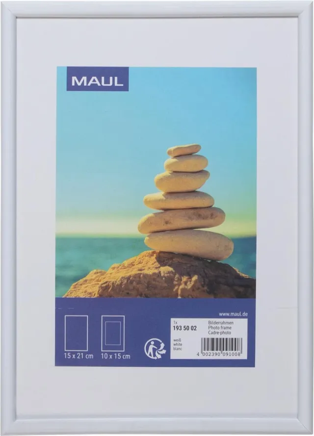 Maul Fotolijst maul art 15x21cm kunststof wit | 6 stuks