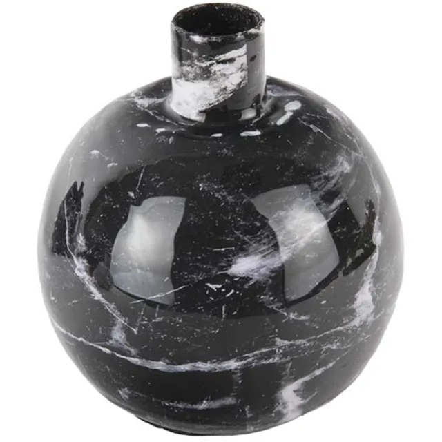 Present Time Kandelaar - Marble Look - Zwart - small