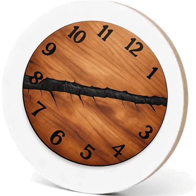 Mr Cadeautjes MDF fotolijst - design Een ronde kompasplaat met gegraveerde windrichtingen en een | cadeau Wit