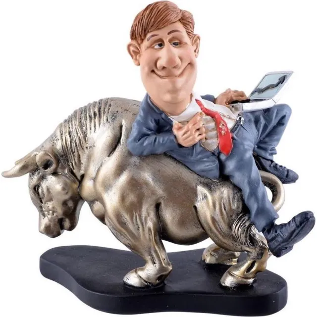MadDeco Warren - Stratford - beursmakelaar - bull - Wall - Street - beroepen - beeldje zie afbeelding