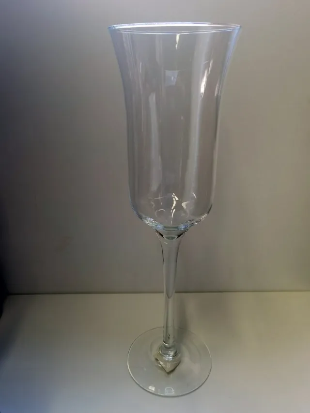 Boltze Windlicht - Vaas - op voet - 50Cm - Ø14.5cm - Glas - Helder