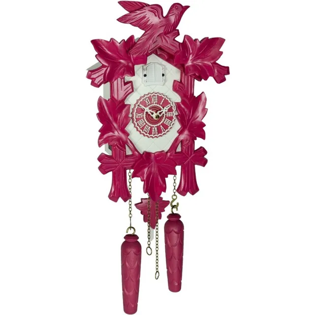 Trenkle 350-20_QM_roze-wit - Koekoeksklok - kwarts - Kuckulino Color Edition