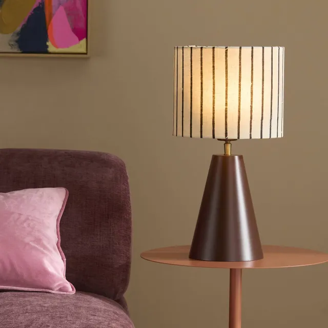 NOUS Living Line tafellamp - beige/bruin