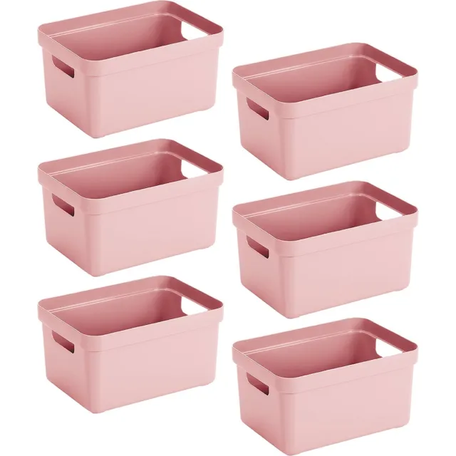 Sunware Sunware Sigma home set van 6 5L opbergbox - roze Roze - Set van 6