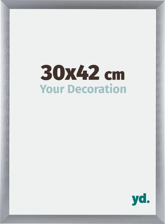 yd. Your Decoration - Fotolijst 30x42 cm - Aluminium - Zilver Geborsteld - Tucson