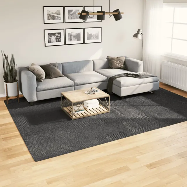 vidaXL Vloerkleed IZA laagpolig Scandinavisch 240x340 cm antraciet, foto 2