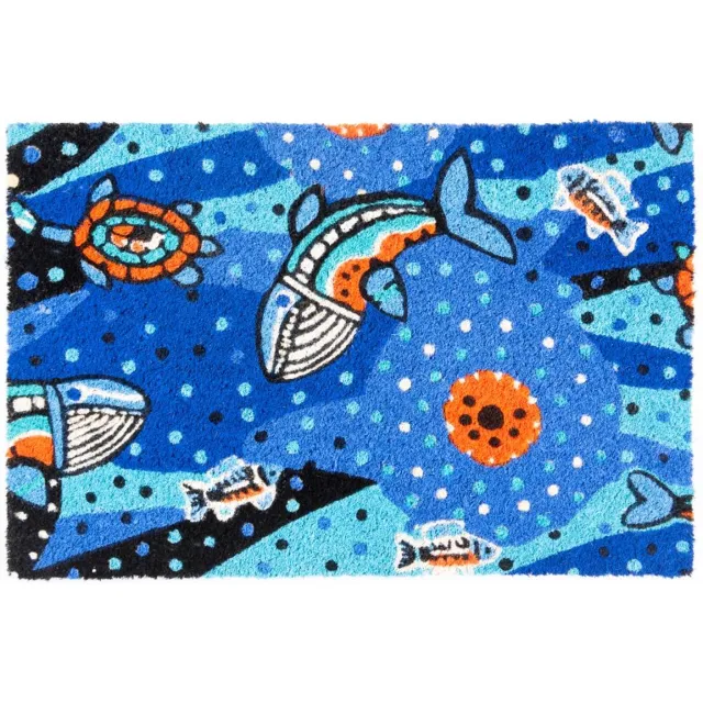 Excelsa Deurmat Excelsa Aboriginal 60x40x1,5 cm Kokosvezel en PVC Veelkleurig