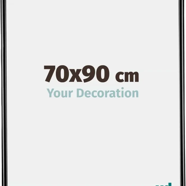 yd. Your Decoration - Fotolijst 70x90 cm - Kunststof - Zwart Hoogglans - Bordeaux