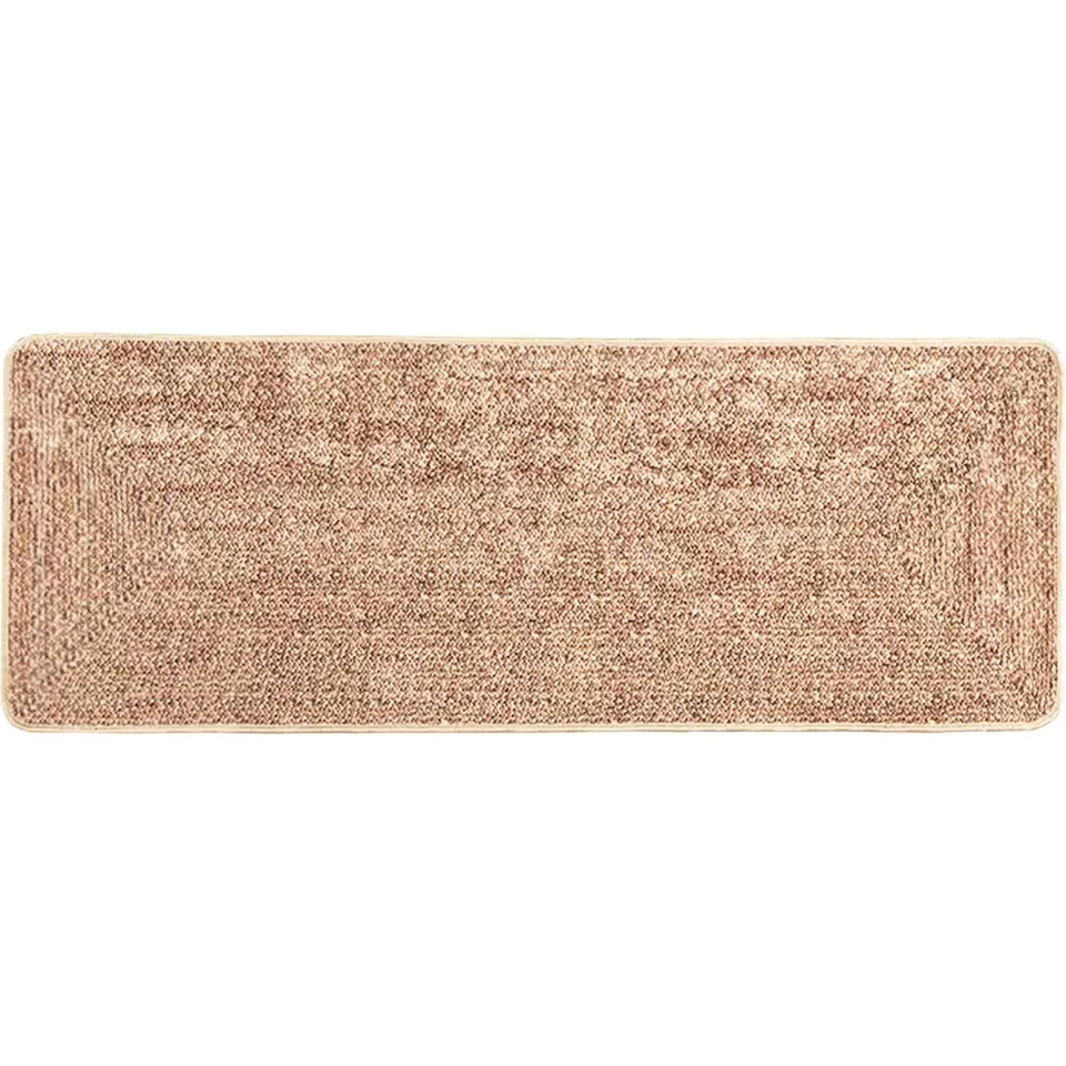 vidaXL Vloerkleedloper MARSA Bruin 100 x 250 cm Polyester en PVC